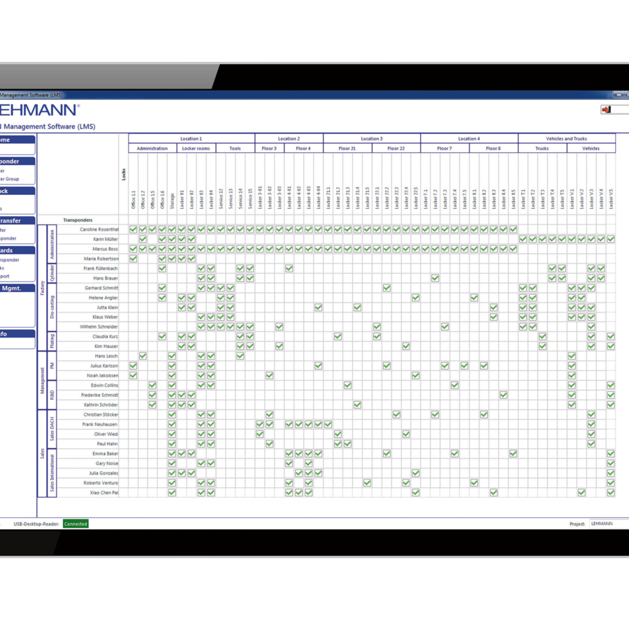 Lehmann Management Software zur Schlossverwaltung